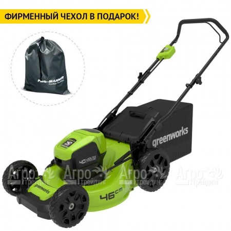 Газонокосилка аккумуляторная GreenWorks GD40LM46HP 4 Ач в Иваново