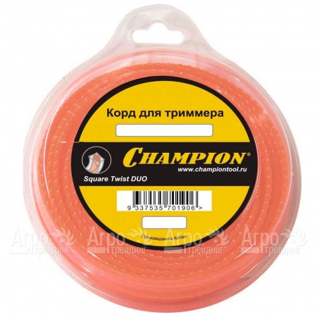 Корд триммерный Champion Square Twist Duo 2.4мм, 44м (витой квадрат)  в Иваново