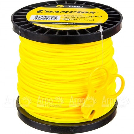 Корд триммерный Champion Round 2.4 мм х90 м (круглый) + нож  в Иваново