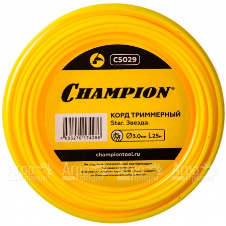 Корд триммерный Champion Star 3.0мм, 25м (звезда)  в Иваново