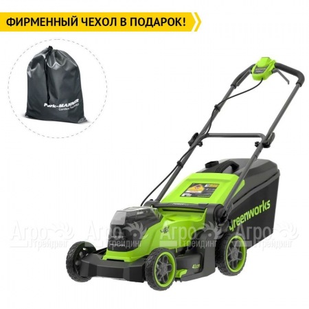 Газонокосилка аккумуляторная GreenWorks GD24X2LM411 2х4 Ач  в Иваново