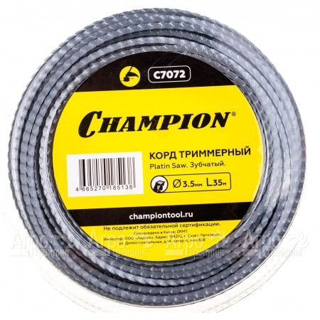 Корд триммерный Champion Platin Saw 3.5мм, 35м (зубчатый)+нож  в Иваново