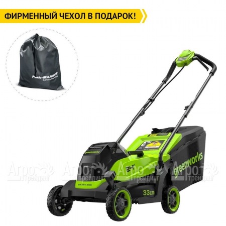 Газонокосилка аккумуляторная GreenWorks GD24LM331 2 Ач в Иваново