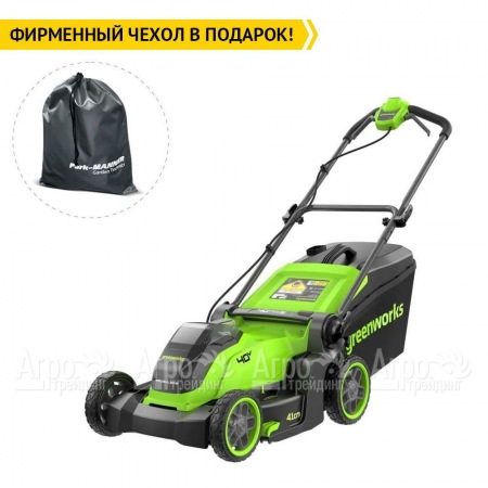 Газонокосилка аккумуляторная GreenWorks GD40LM411 4 Ач в Иваново