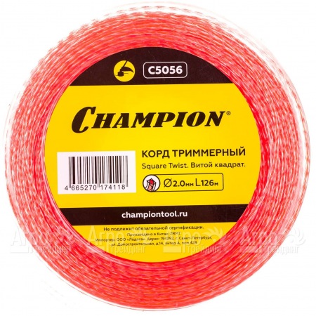 Корд триммерный Champion Square Twist Duo 2.0мм, 126м (витой квадрат)+нож  в Иваново