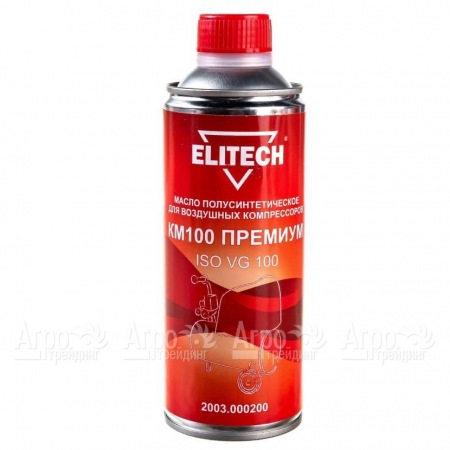 Масло полусинтетическое Elitech КМ100 2003.000200 ISO 100 0.45 л для воздушных компрессоров в Иваново