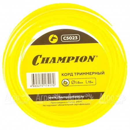 Корд триммерный Champion Star 1.6мм, 15м (звезда) в Иваново