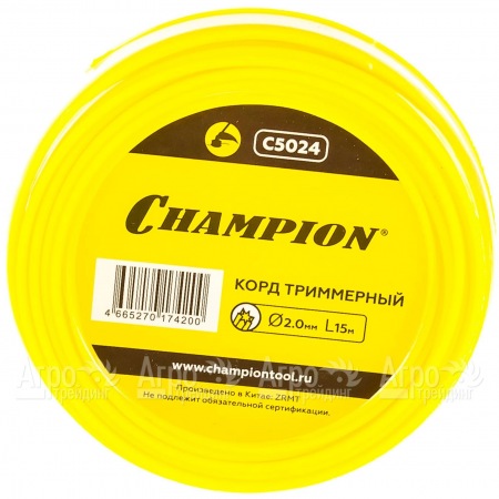 Корд триммерный Champion Star 2.0мм, 15м (звезда) в Иваново