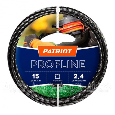 Леска триммерная Patriot Profline D 2.4 мм L 15 м в Иваново