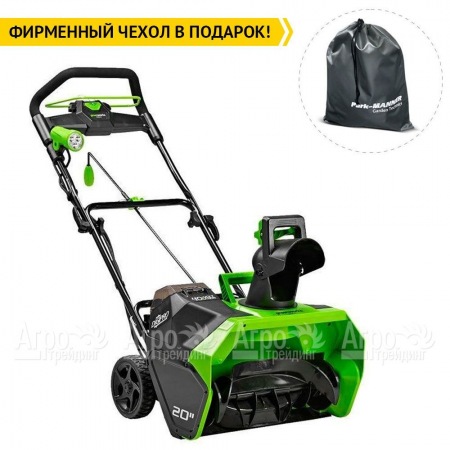 Снегоуборщик аккумуляторный GreenWorks GD40STK5 5 Ач в Иваново