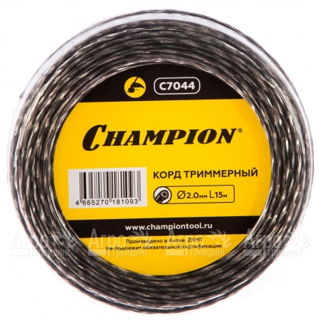 Корд триммерный Champion Tri-twist 2.0мм, 15м (витой треугольник)  в Иваново