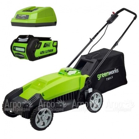 Газонокосилка аккумуляторная GreenWorks G-Max G40LM35 40V 35 см (без аккумулятора и ЗУ)  в Иваново