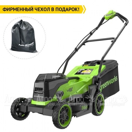 Газонокосилка аккумуляторная GreenWorks GD24X2LM361 2х4 Ач  в Иваново